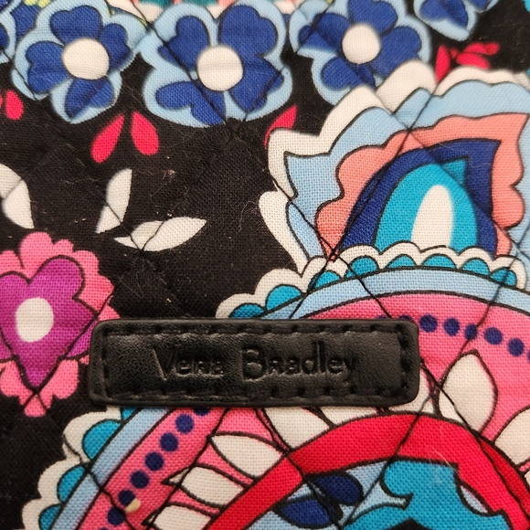 Vera Bradley Haymaker Paisley Curling & Flat Iron Travel Cover Purple Blue Pink - Picture 3 of 5